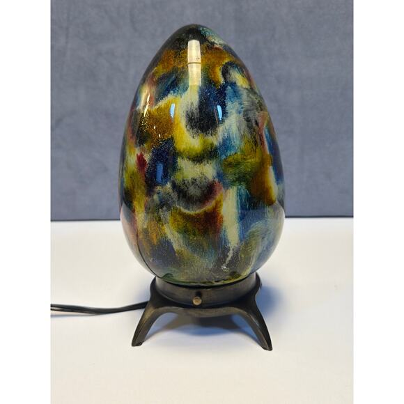 Unbranded Other - Glass table lamp Egg Shaped Accent Lamp
